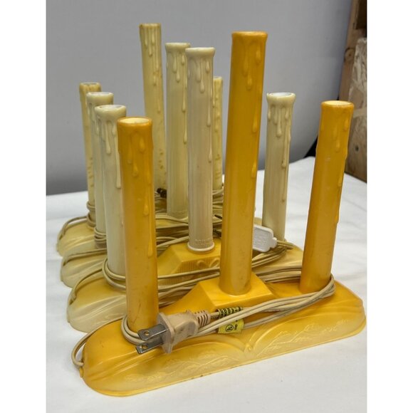 4 Vintage Electric Candelabra Light Holder, holds 3 bulbs - Picture 5 of 8